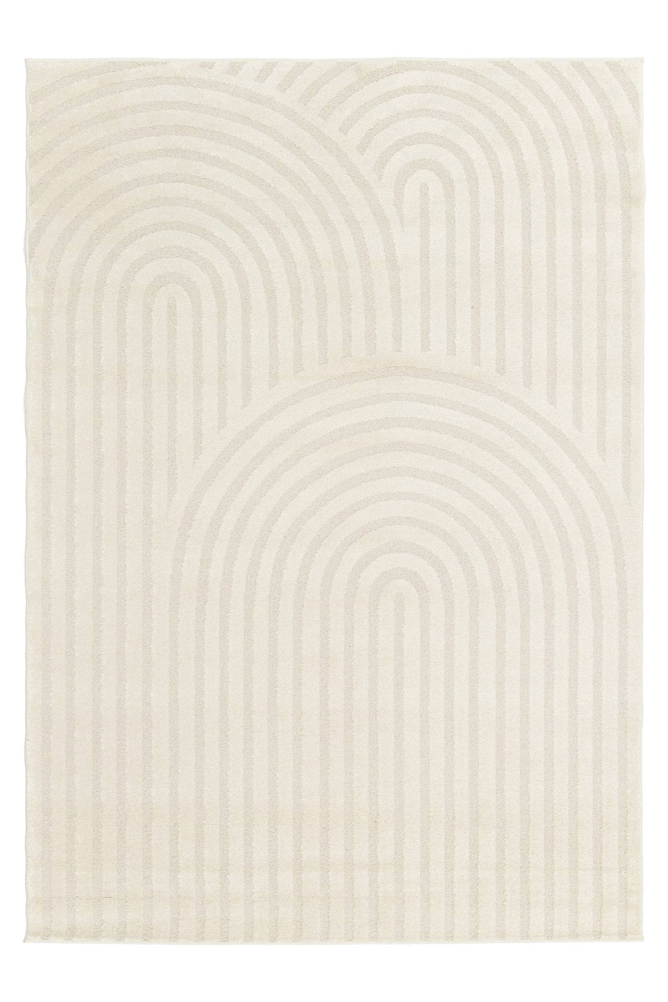 Tapis Doux Et Confortable Et Graphique Arcade Beige