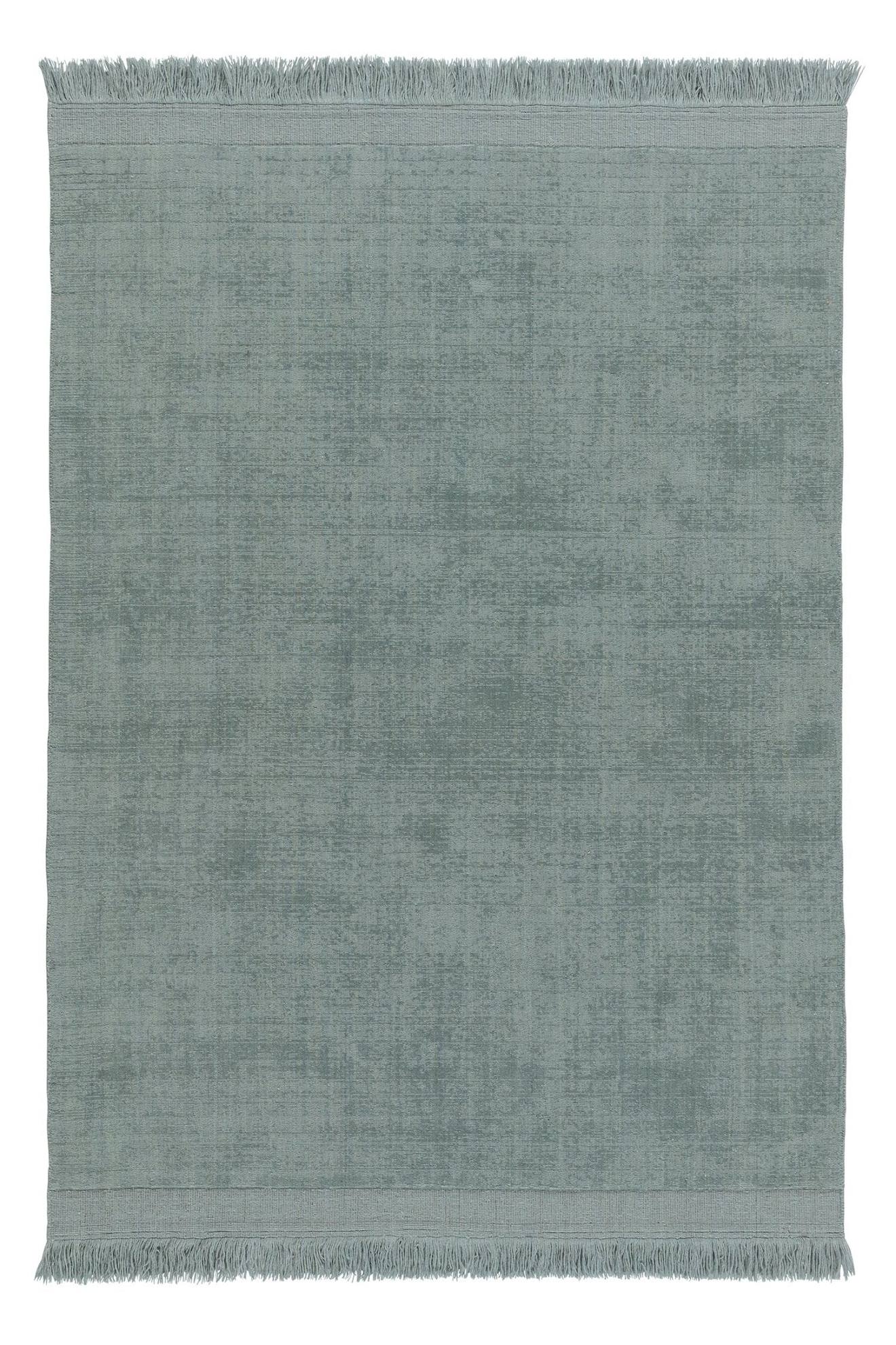 Tapis Design Doux En Laine Et Coton Fait Main Classic Vert