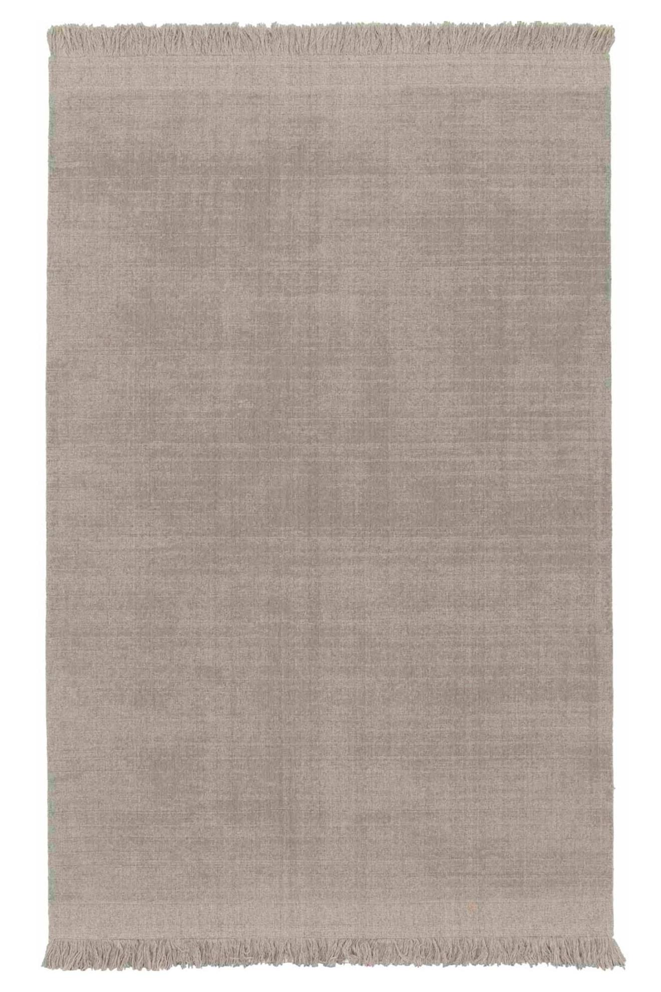 Tapis Design Doux En Laine Et Coton Fait Main Classic Gris