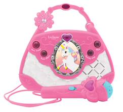 Jouet-Sac à main enceinte musicale avec micro licorne