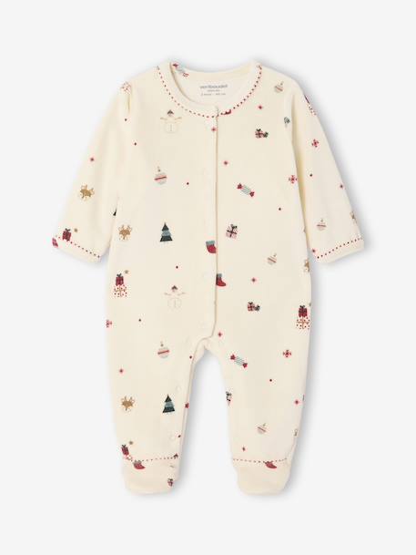 Ensemble 3 pièces bébé coffret cadeau Noël écru 6 - vertbaudet enfant 