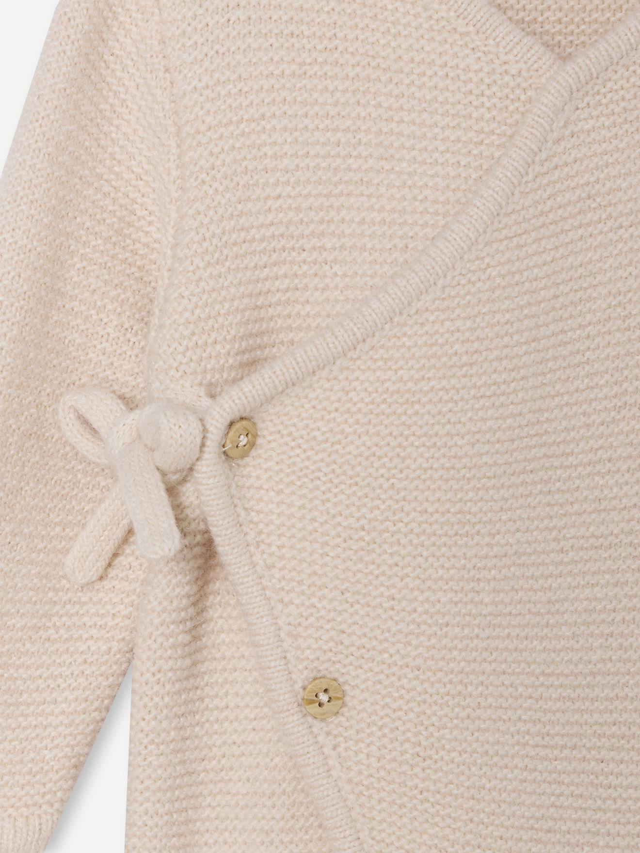 Ensemble naissance combinaison + doudou beige chiné (Vertbaudet) - Image 2