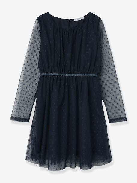Fille-Robe de fête pour fille NKFVABOS NAME IT, tulle plumetis