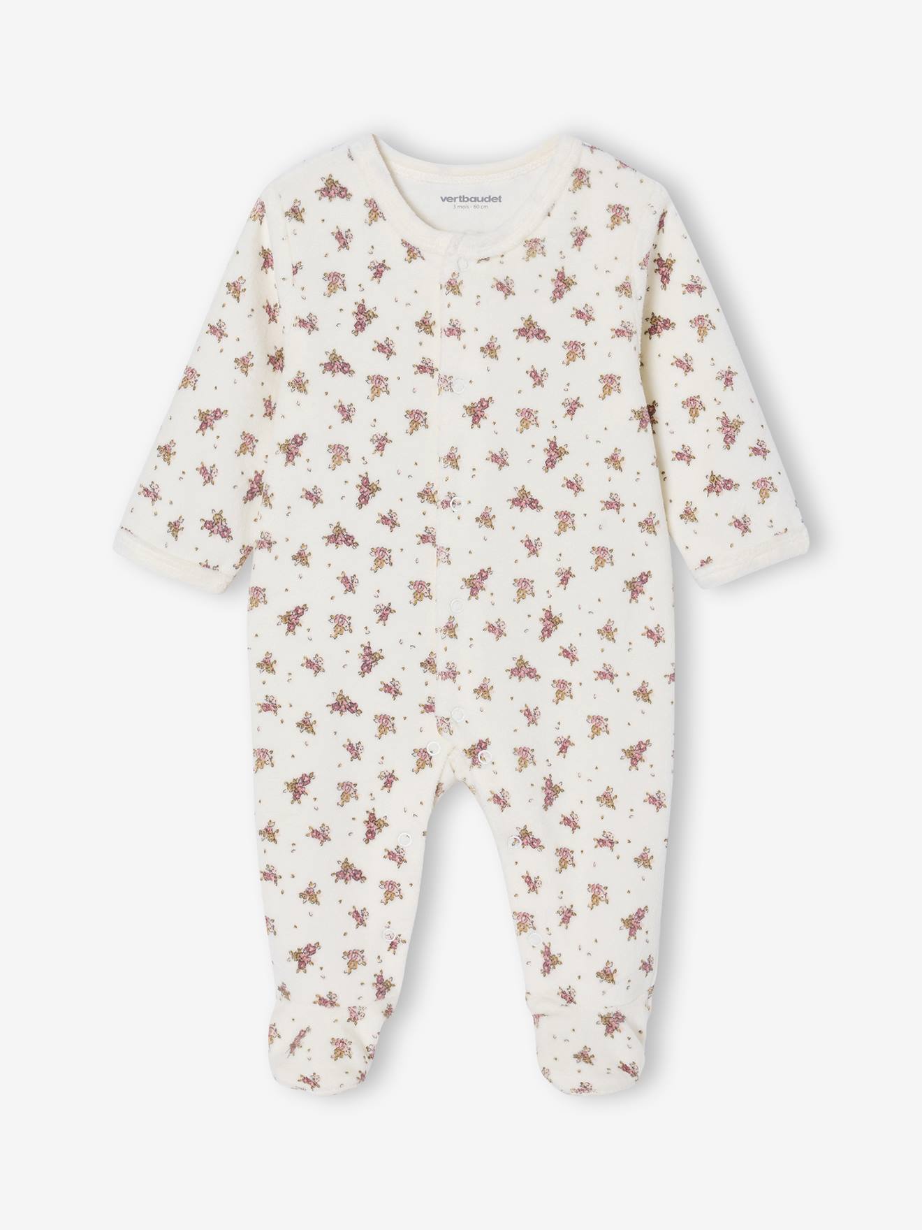 Ensemble pyjama bébé + 2 bodies coffret cadeau naissance écru (Vertbaudet) - Image 1