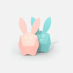 Linge de maison et décoration-Réveil & Veilleuse Cutie Clock - aimanté, nomade Turquoise - MOB