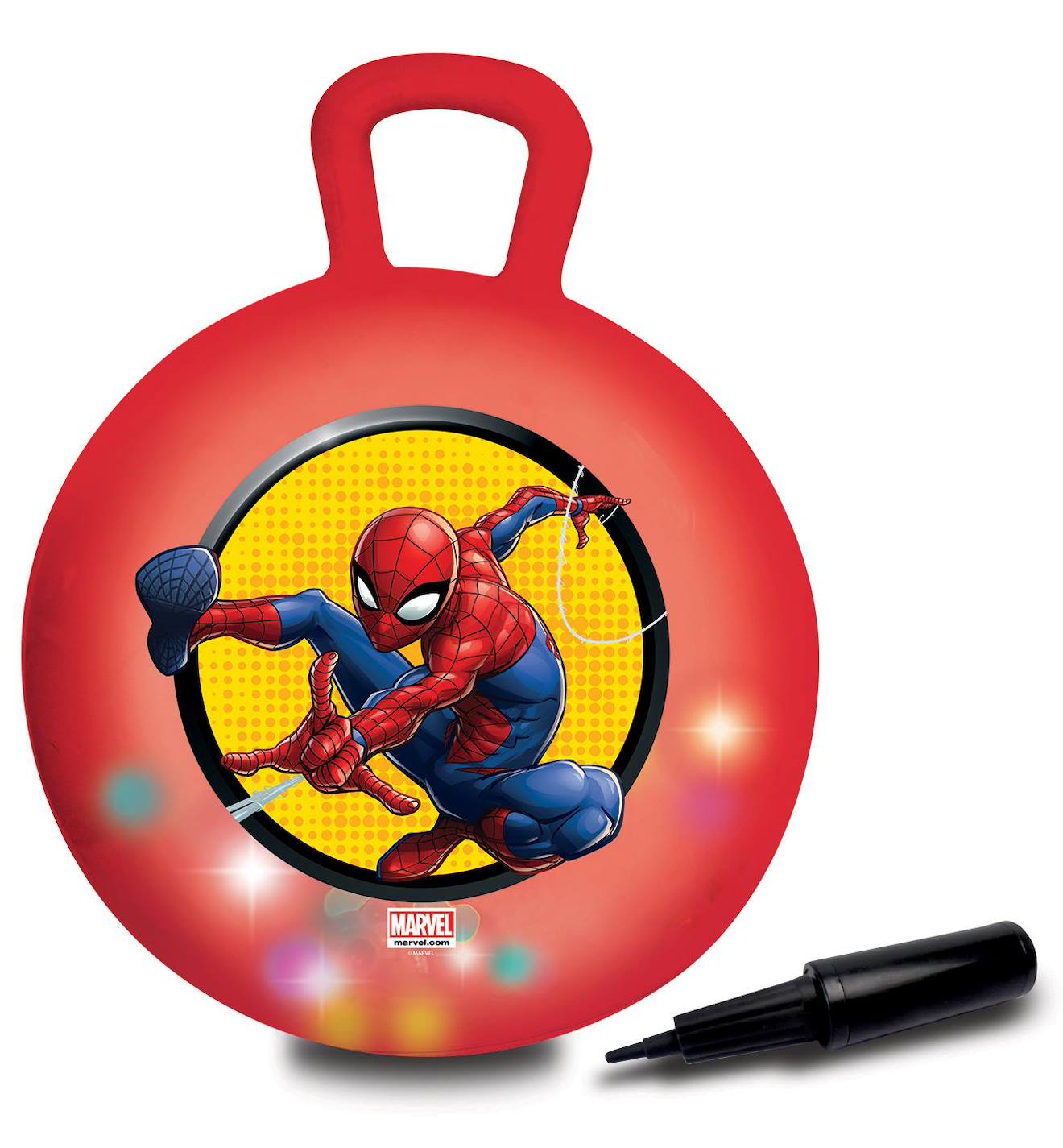 Balle Sauteuse Gonflable Spiderman 45cm Rouge