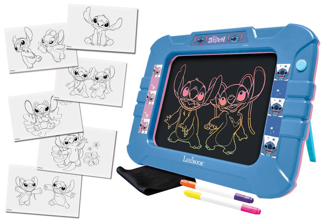 Ardoise Électronique Lumineuse Néon Stitch Bleu