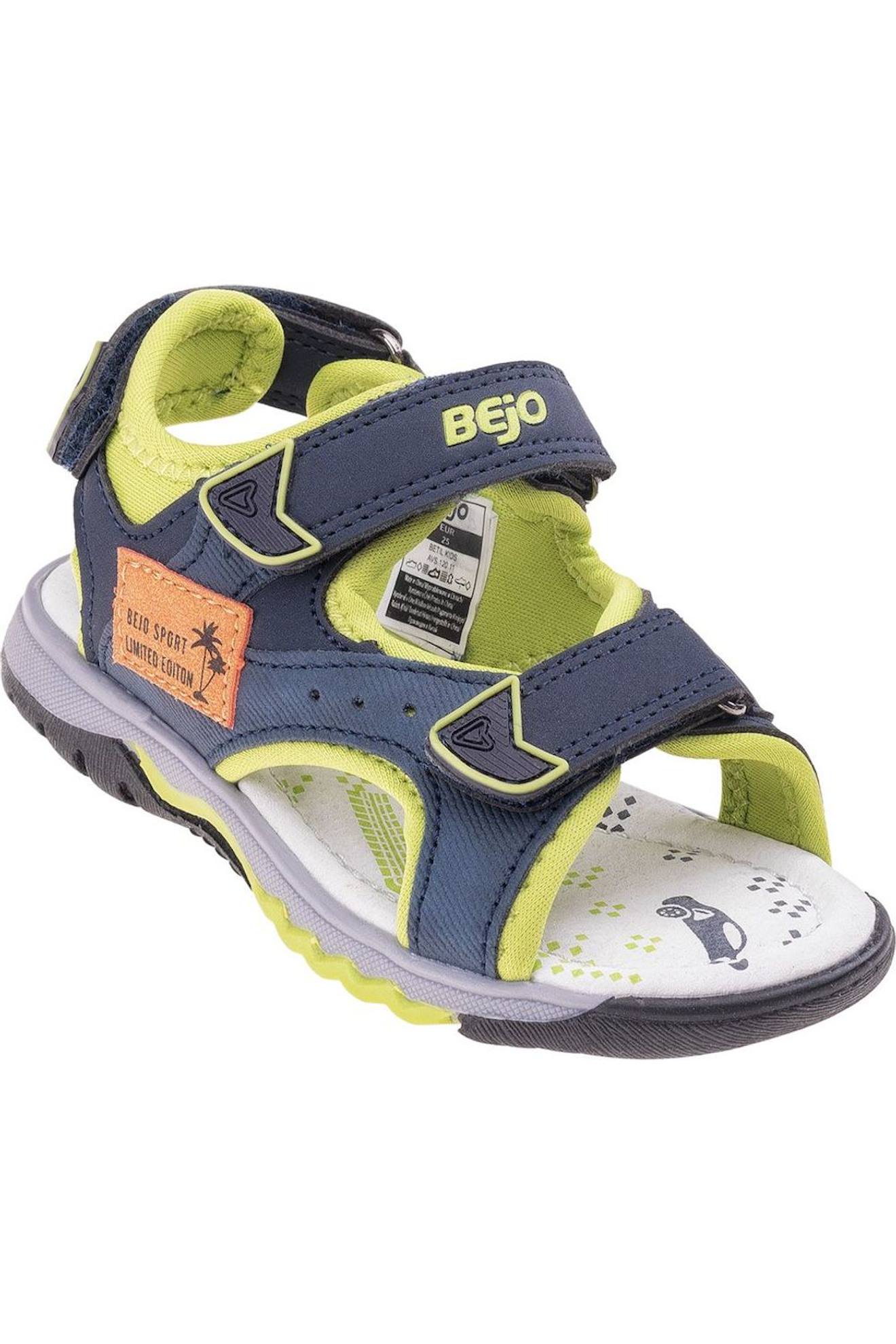 Sandales Betil Bleu Sarcelle Mat / Vert Citro