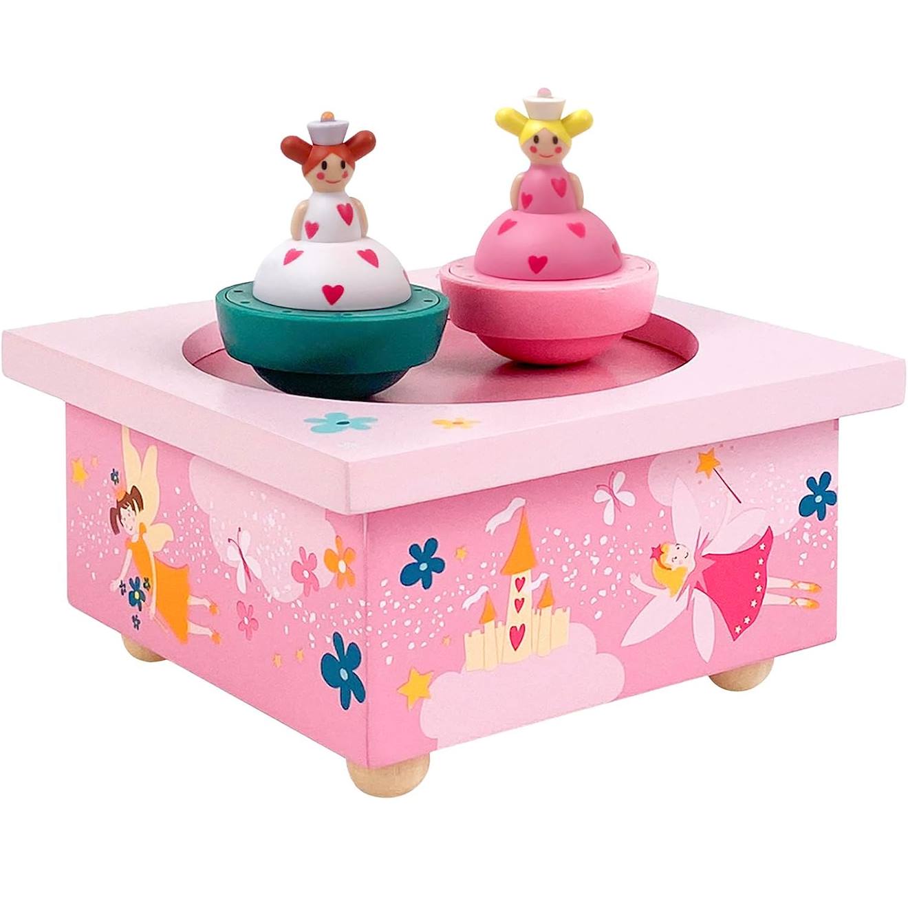 Boite À Musique Soeurs Princesses Rose