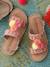 Sandales en cuir fille avec pompons rose 6 - vertbaudet enfant 