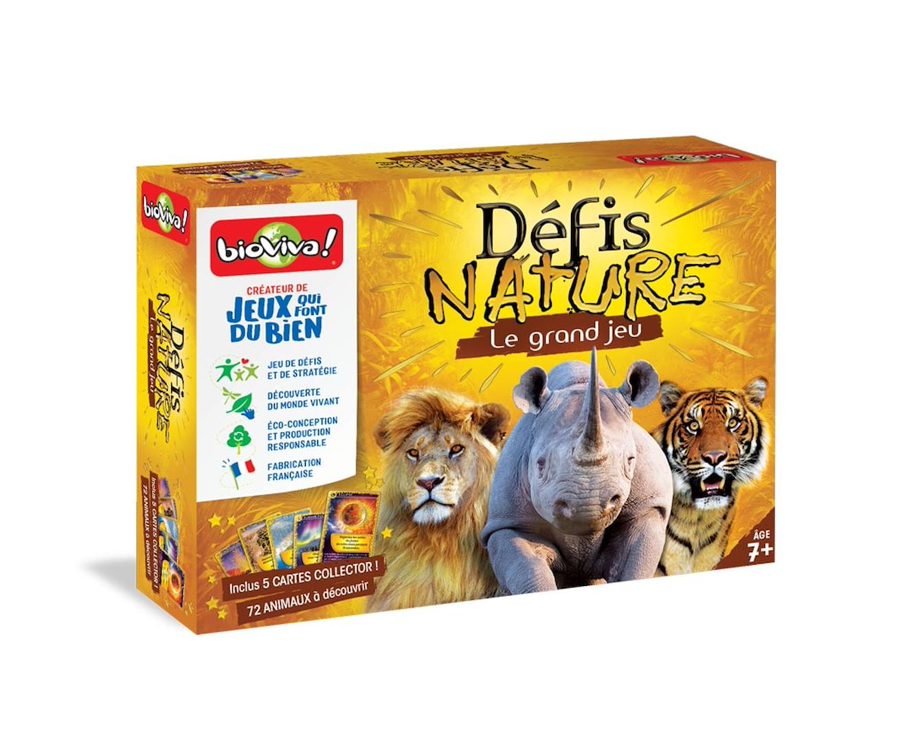 Jeu De Cartes - Le Grand Jeu Défis Nature + Cartes Collector - Fabriqué En France Multicolore
