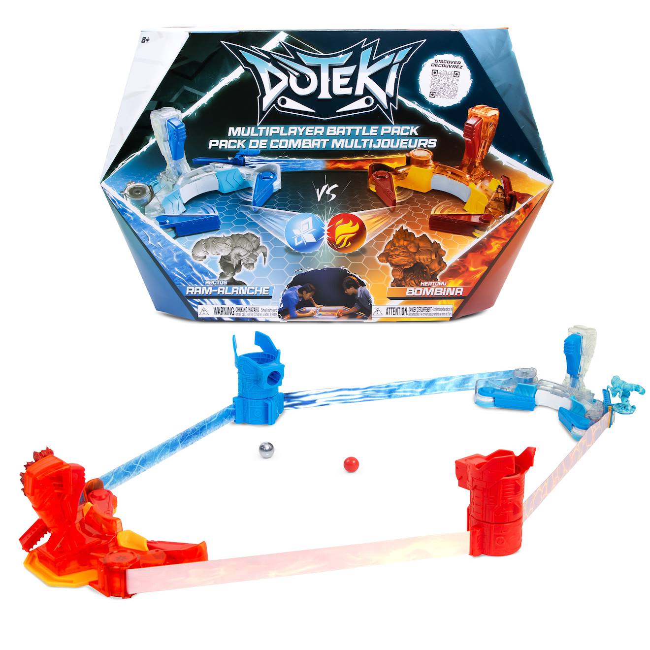 Jeu Flipper - Doteki Pack De Combat Multijoueurs Bleu Et Orange