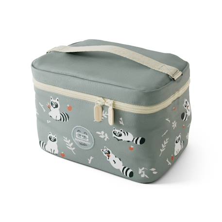 Monbento - Sac Repas Isotherme 5l Frosty Vert Raccoon