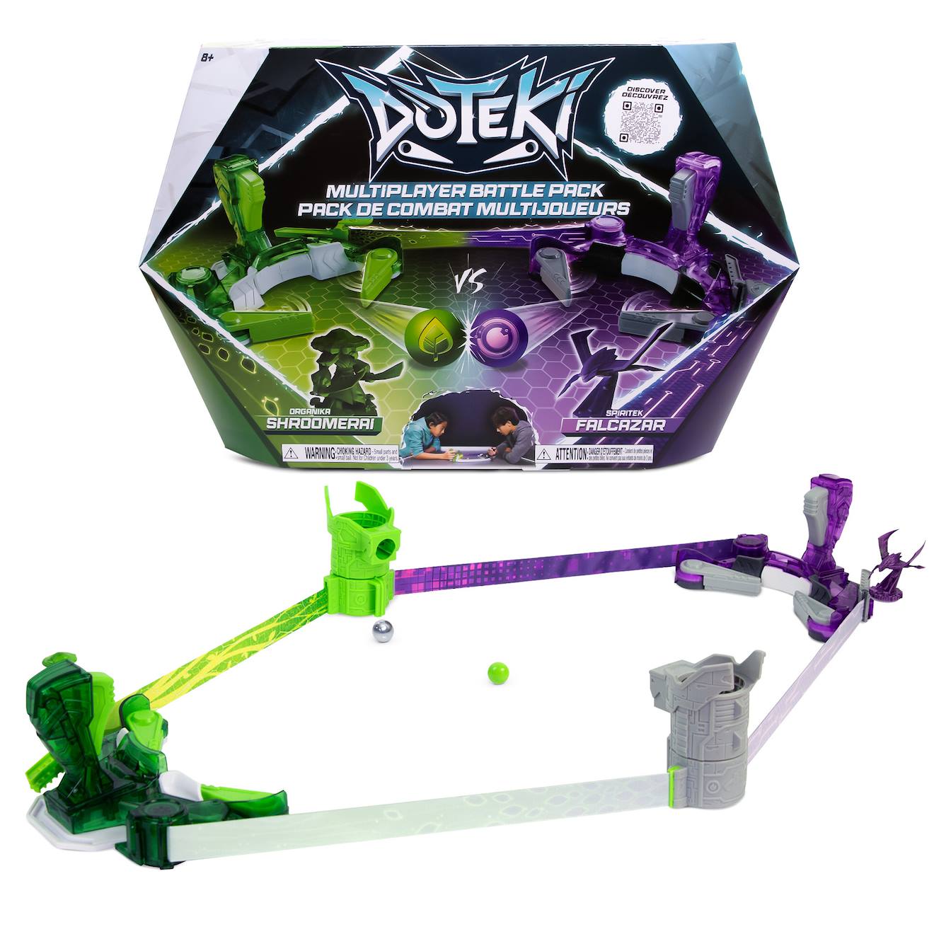 Jeu Flipper - D?teki Pack De Combat Multijoueurs Organika & Spiritek Vert Et Violet