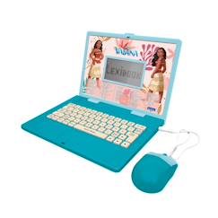 Jouet-Multimédia-Ordinateur portable éducatif bilingue vaiana (fr/en) 124 activités