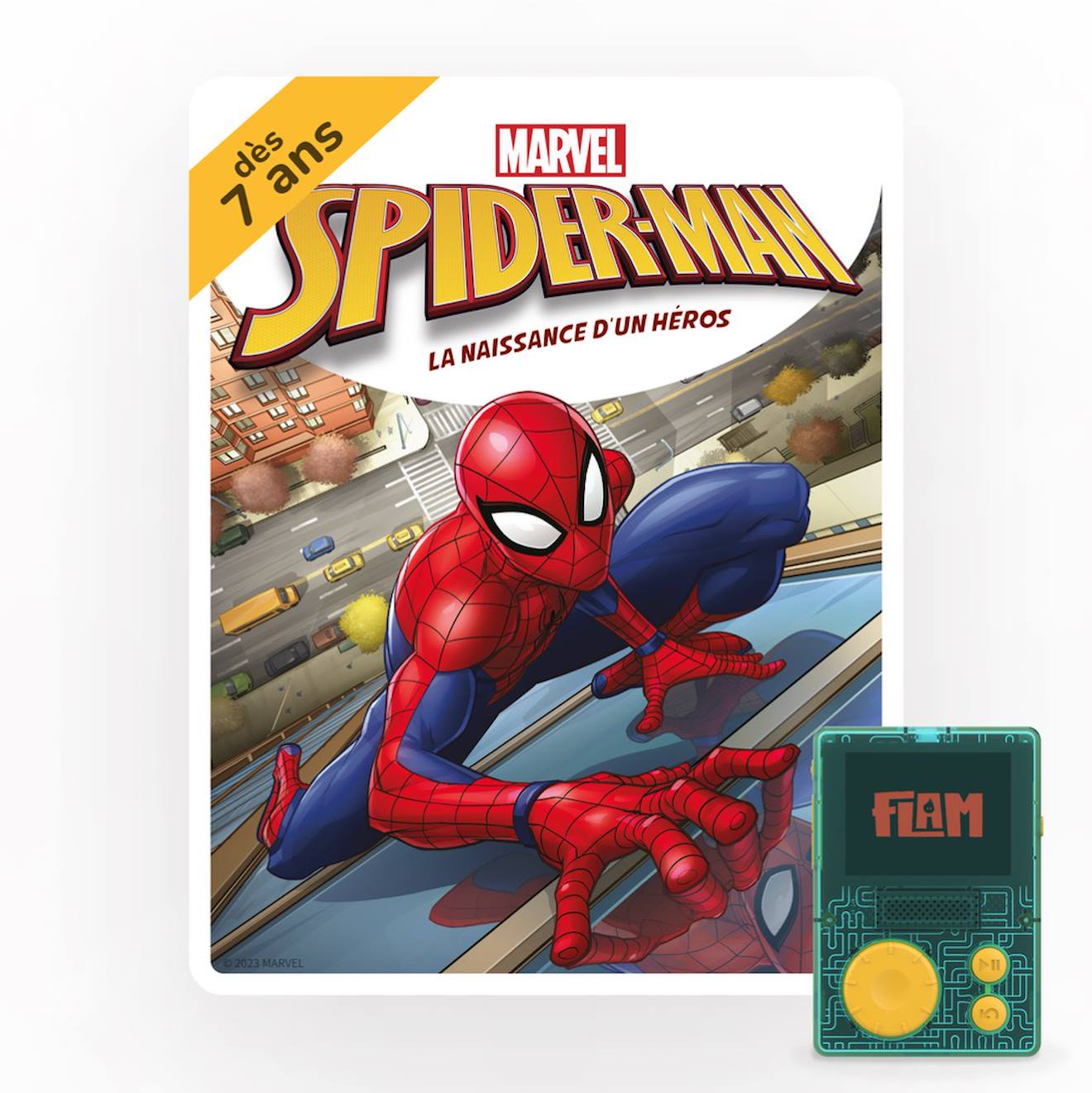 Spiderman De Marvel - Livre Audio Interactif Pour Flam Multicolore