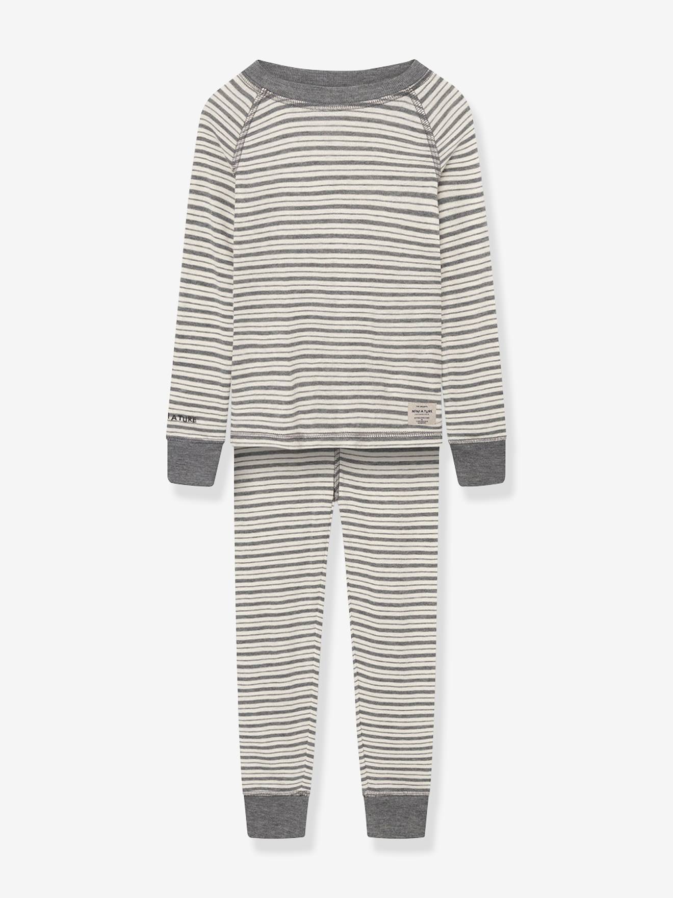 T-shirt & leggings MATBELA Enfants MINI A TURE rayé gris