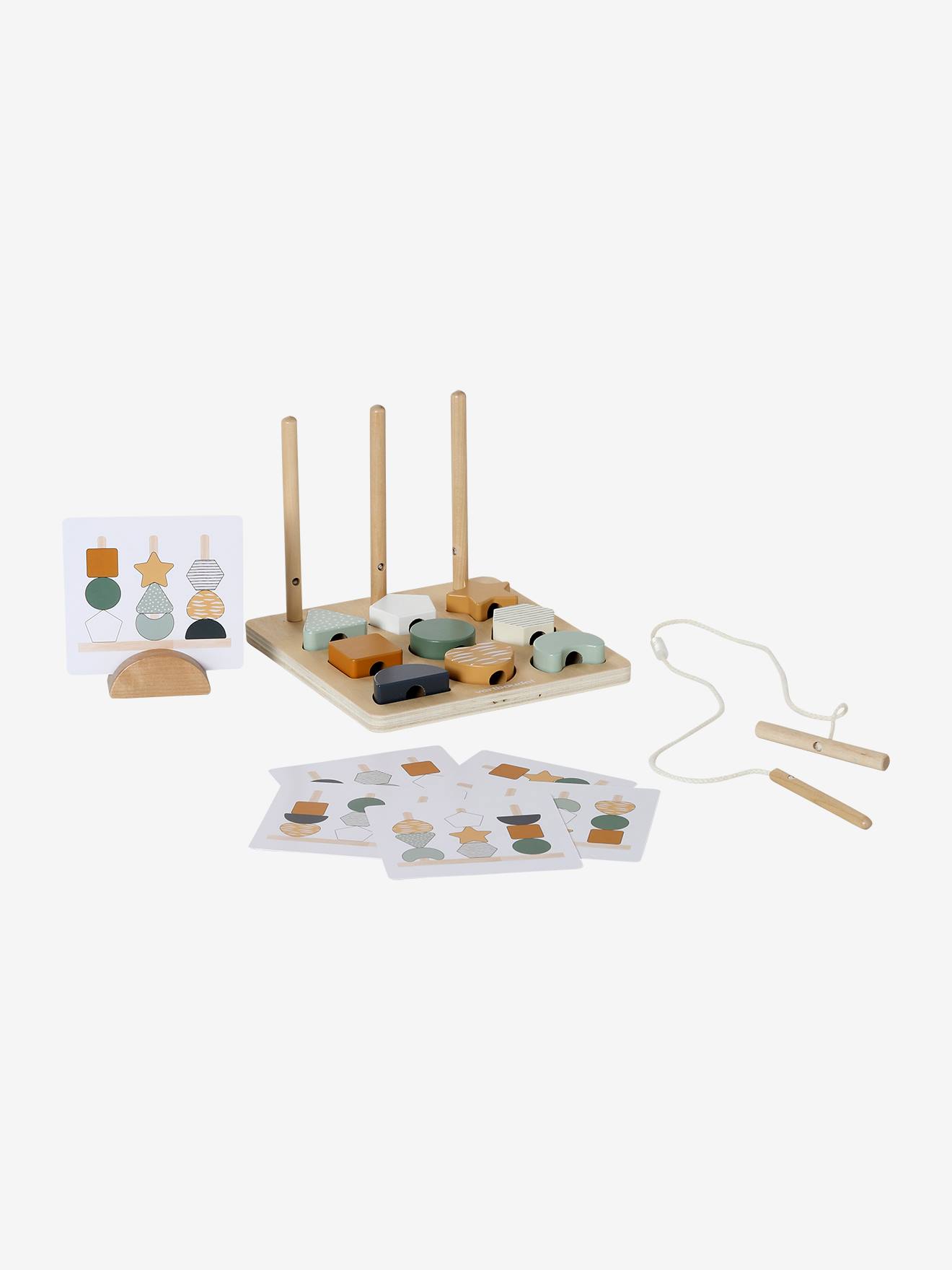 Puzzle perles 2 en 1 TANZANIE en bois FSC® bois (Vertbaudet) - Image 2