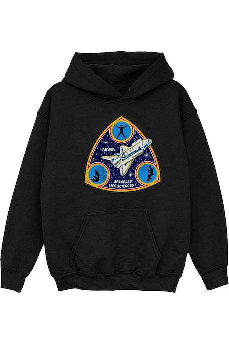 Sweat à capuche coton nasa spacelab life science  - vertbaudet enfant