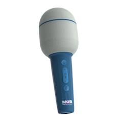 Jouet-Multimédia-Micro groovy Navy - Micro karaoké bluetooth, effets de voix, mode duo et pochette