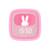 Réveil et veilleuse pour enfant Billy clock - Motif lapin, face avant tissu Blue Waves+Chocolat+Gris+Marshmallow+Navy+Rose+Turquoise 19 - vertbaudet enfant 