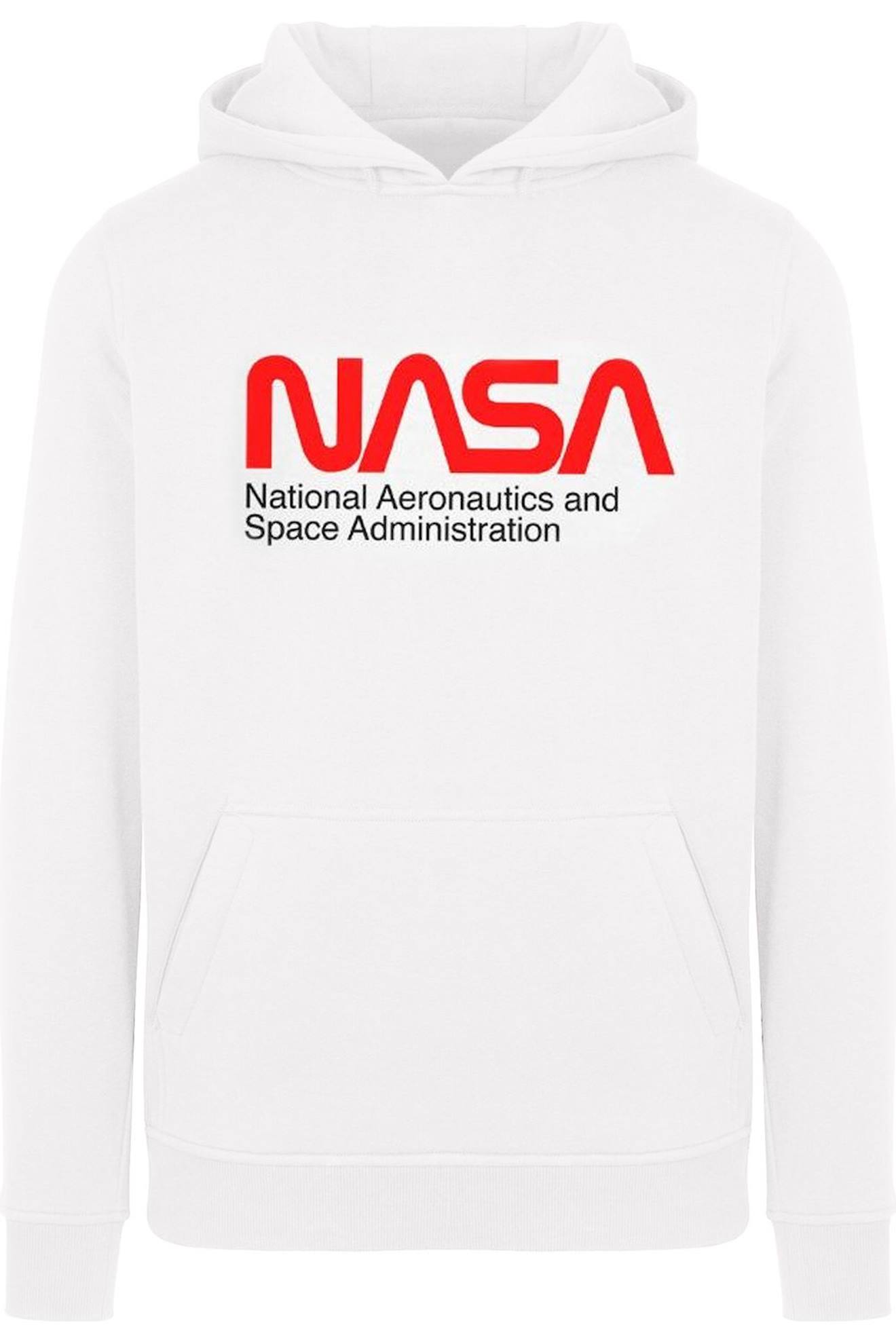 Sweat À Capuche Coton Nasa Aeronautics And Space Blanc