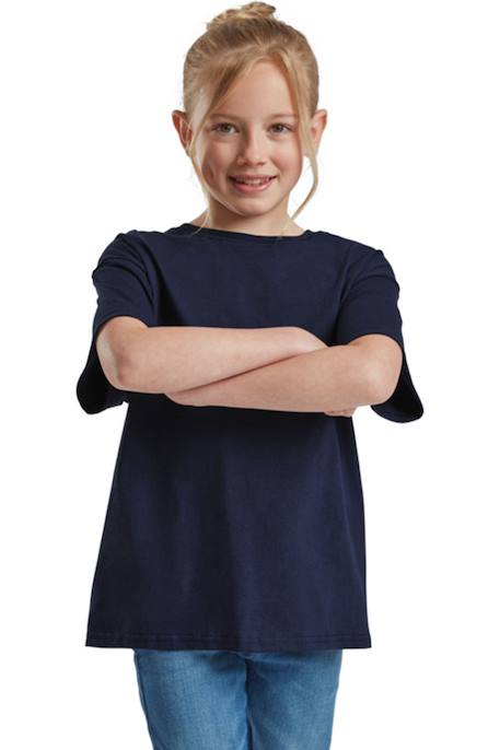 Fille-T-shirt, sous-pull-T-shirt coton valueweight