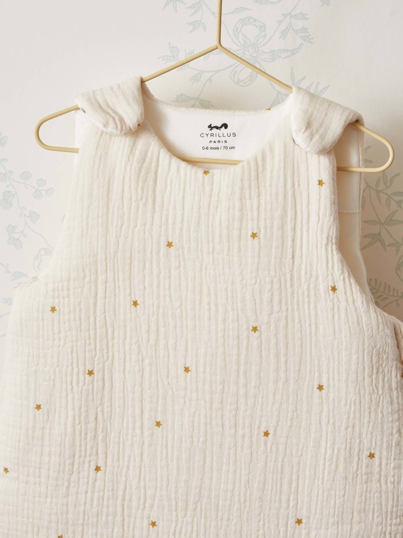 Gigoteuse Gaze De Coton Bio "abby" - Tog 4 Blanc Moyen Imprime (Cyrillus) - Image 1