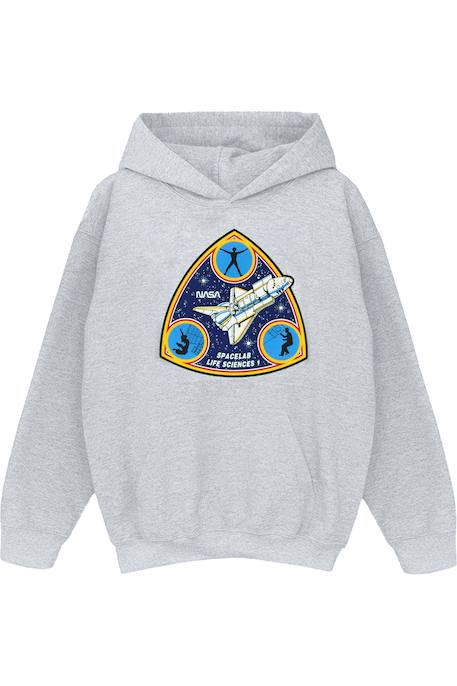Sweat à capuche coton nasa spacelab life science  - vertbaudet enfant