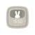 Réveil et veilleuse pour enfant Billy clock - Motif lapin, face avant tissu Blue Waves+Chocolat+Gris+Marshmallow+Navy+Rose+Turquoise 13 - vertbaudet enfant 