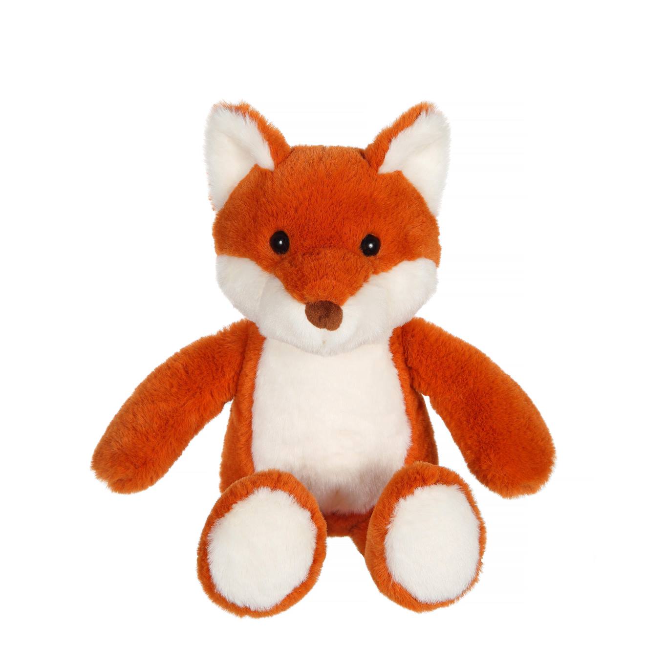 Peluche - Peluche Renard Marron Roux Fall Friends - 18 Cm Orange