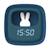 Réveil et veilleuse pour enfant Billy clock - Motif lapin, face avant tissu Blue Waves+Chocolat+Gris+Marshmallow+Navy+Rose+Turquoise 28 - vertbaudet enfant 