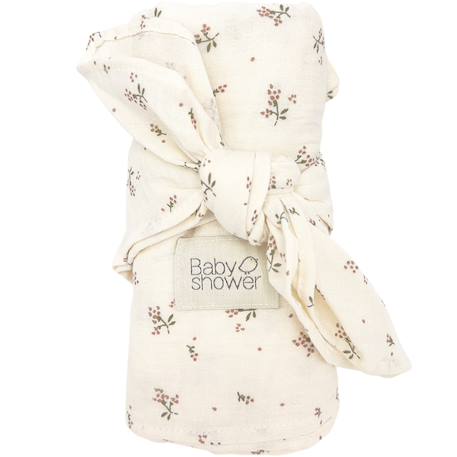Babyshower - Lot De 2 Langes Minimax Roseberry (140 X 100 Cm) Ecru, Vert, Rose