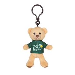 Jouet-Premier âge-Peluche - porte-clés ours - maillot sprinteur vert - 10 cm - peluche officielle du tour de france