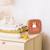 Réveil et veilleuse pour enfant Billy clock - Motif lapin, face avant tissu Blue Waves+Chocolat+Gris+Marshmallow+Navy+Rose+Turquoise 8 - vertbaudet enfant 