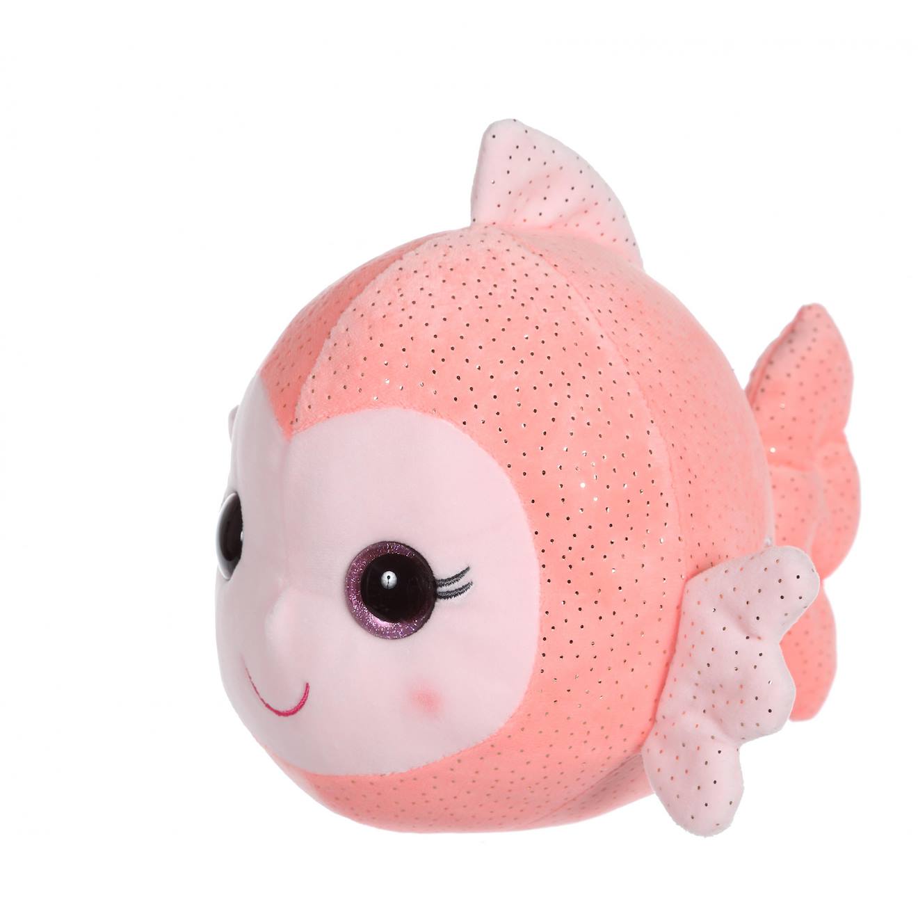 Peluche - Bellabloo Friends Sonore Poisson - 18 Cm Rose
