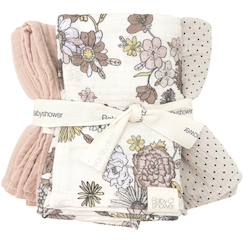 -Lot de 3 langes bardot (70 x 70 cm)