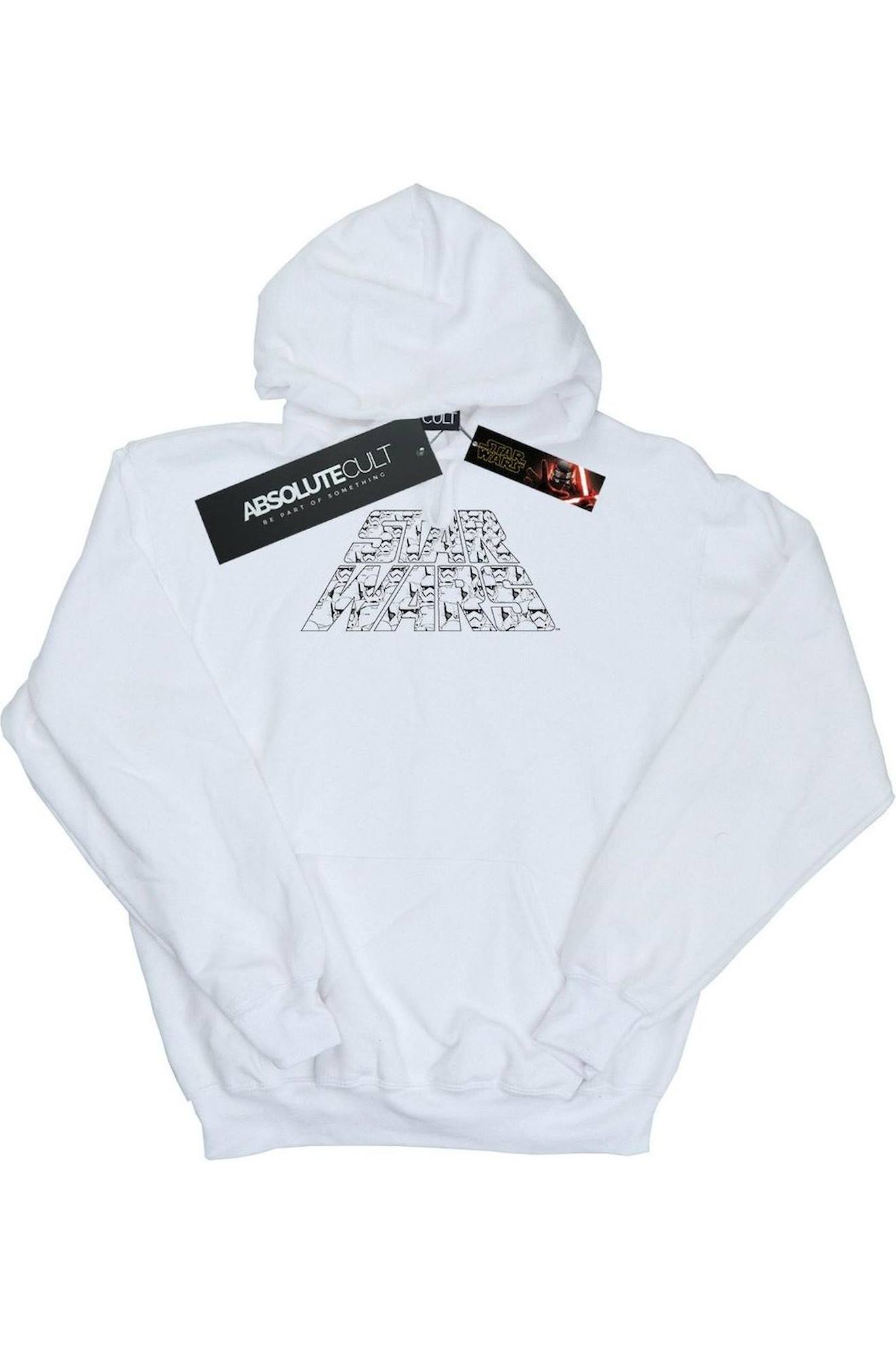 Sweat À Capuche Coton Star Wars Trooper Blanc