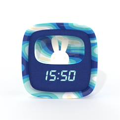 Réveil et veilleuse pour enfant Billy clock - Motif lapin, face avant tissu  - vertbaudet enfant