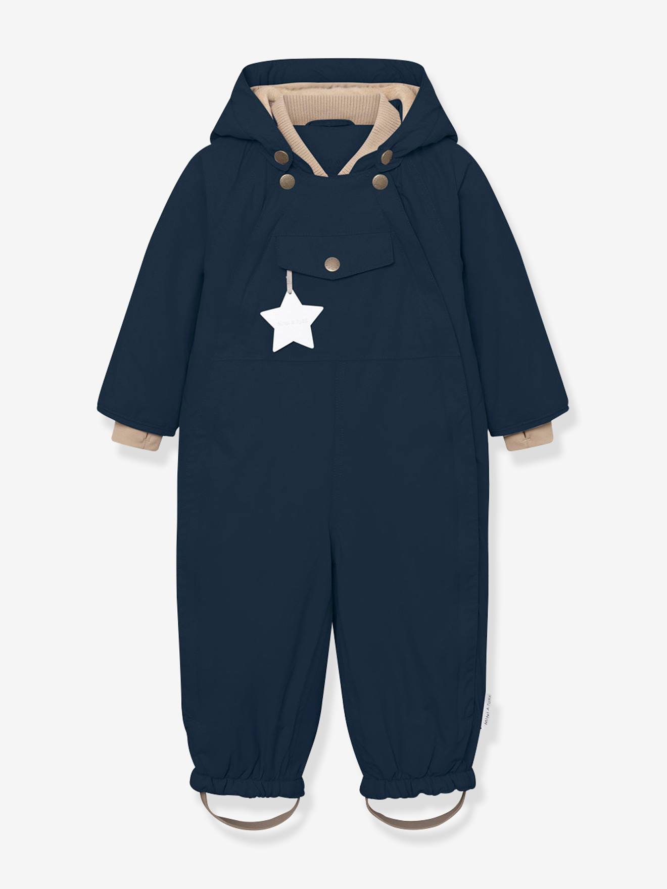 Combinaison de neige doublée polaire MATWISTI enfant MINI A TURE bleu foncé