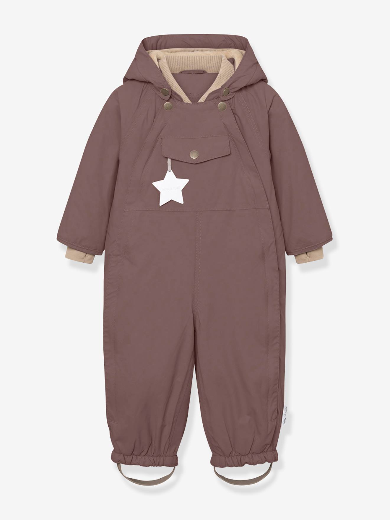 Combinaison de neige doublée polaire MATWISTI enfant MINI A TURE prune — photo 1/4