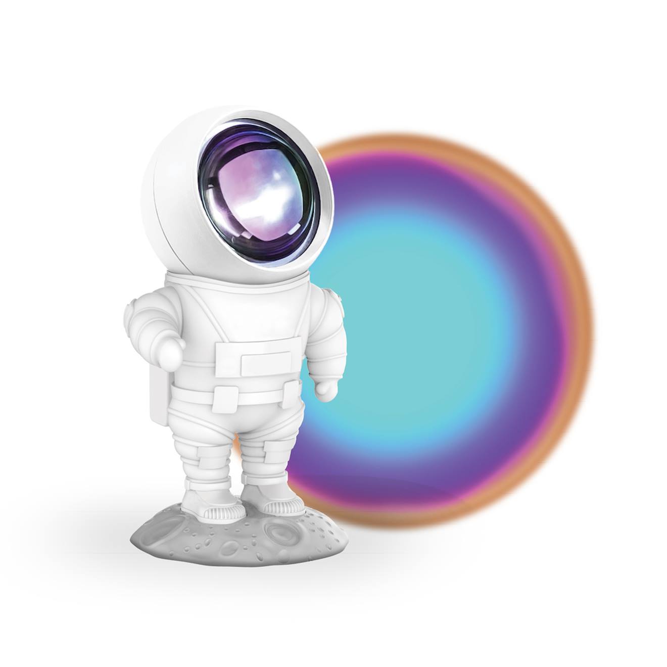Veilleuse Effet Arc-en-ciel Astrolight - Lampe Led Nomade À Rotation 180° - Batterie Intégrée Multicolore