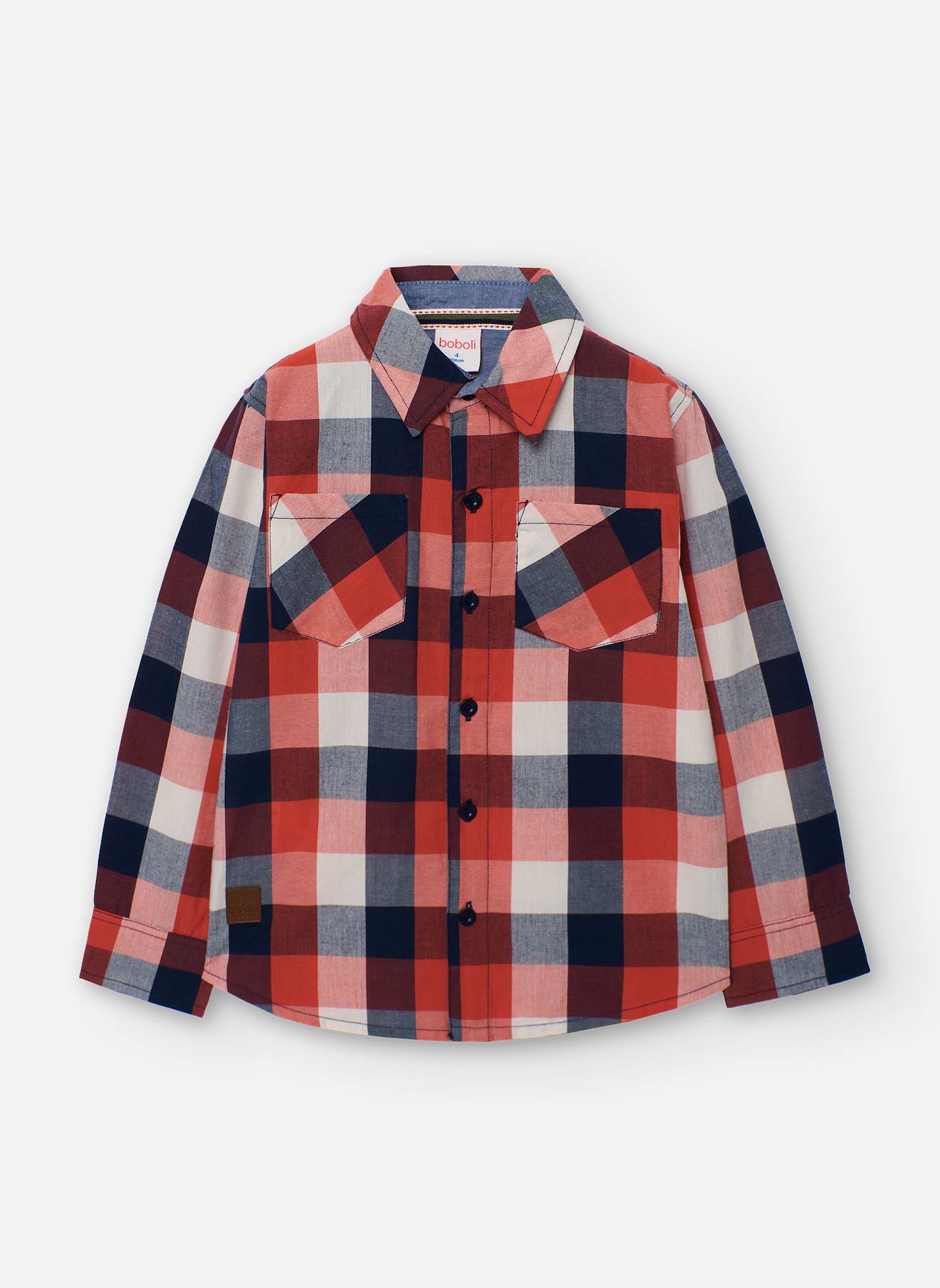 Chemise Garçon À Carreaux Multicolore