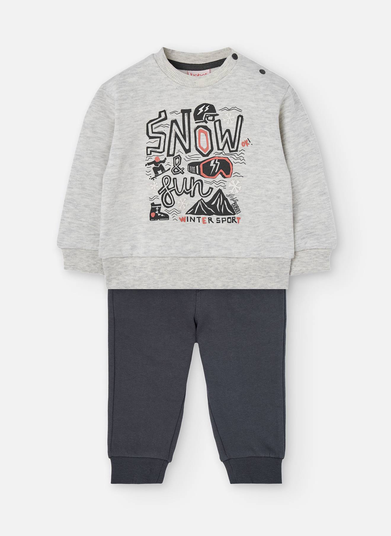 Ensemble Garçon En Polaire De Ski Beige