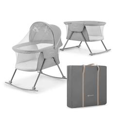 Puériculture-Lit de voyage et accessoires sommeil-Berceau pliant 3 en 1 avec fonction lit de camping et bascule