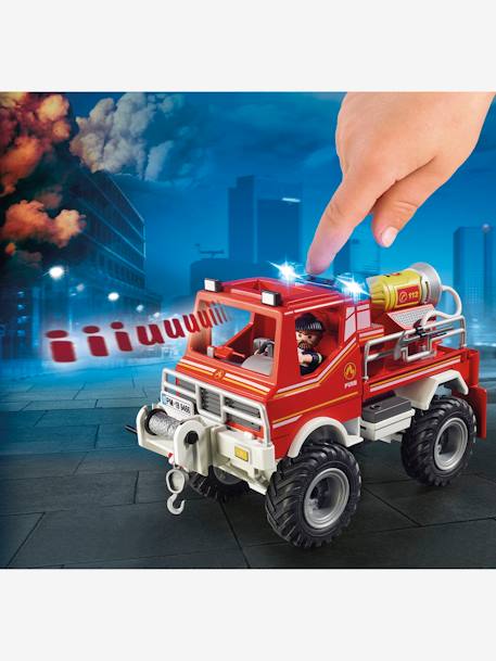 9466 4x4 de pompier avec lance-eau Playmobil Rouge 4 - vertbaudet enfant 