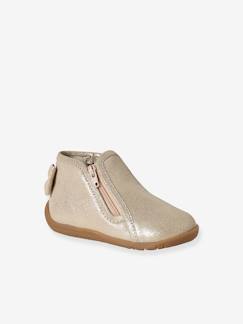 -Chausson zippée souples en cuir bébé