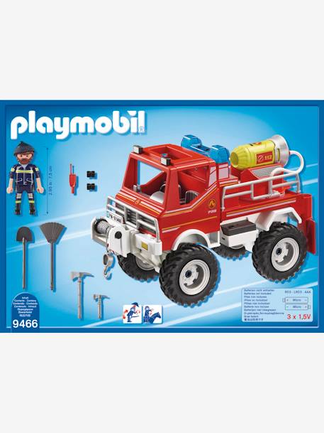 9466 4x4 de pompier avec lance-eau Playmobil Rouge 2 - vertbaudet enfant 