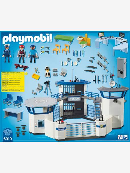 6919 Commissariat de police avec prison Playmobil Bleu 2 - vertbaudet enfant 