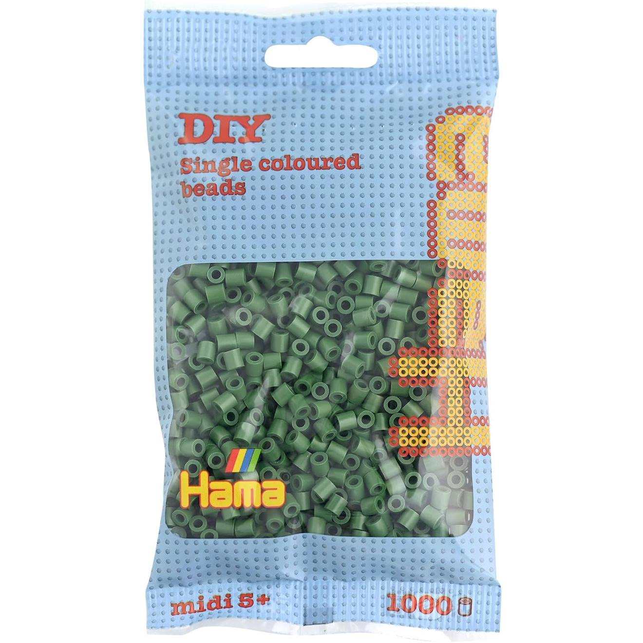 Sachet 1000 Perles Plastique Vert Forêt